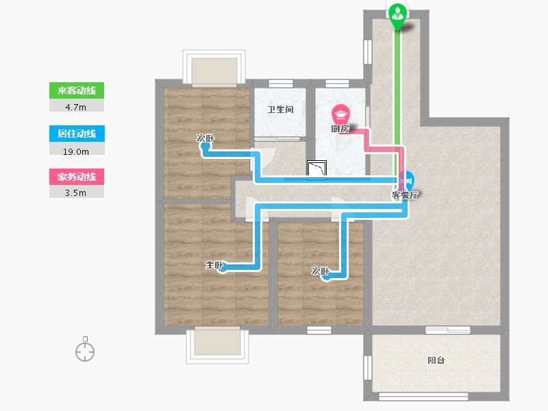 江西省-南昌市-力高澜湖御景-70.00-户型库-动静线