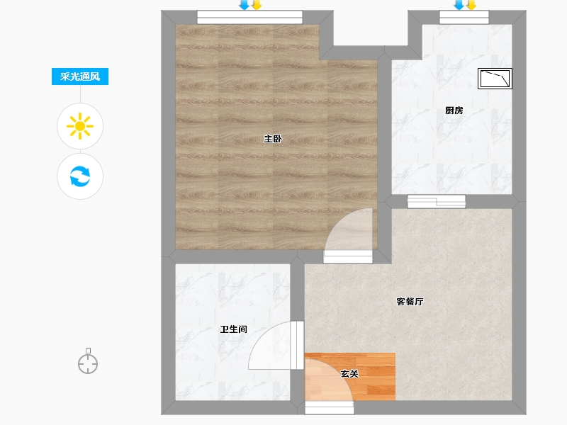 安徽省-阜阳市-阜阳国际汽配城-37.00-户型库-采光通风