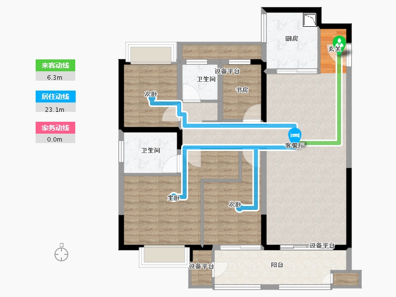 江苏省-常州市-新城湖悦朗隽-113.58-户型库-动静线