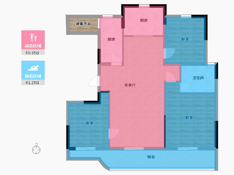 浙江省-嘉兴市-金昌香湖印-102.92-户型库-动静分区