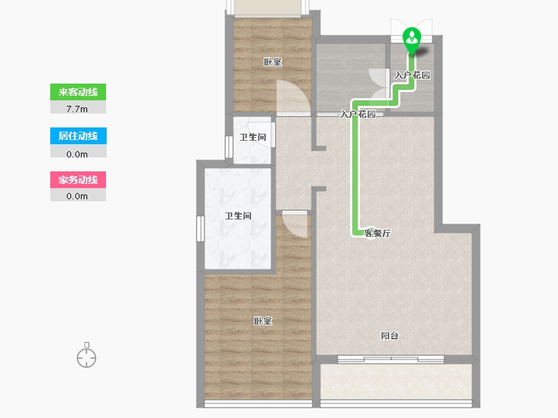 福建省-福州市-溪山温泉·尚品墅-79.99-户型库-动静线