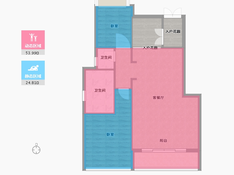 福建省-福州市-溪山温泉·尚品墅-79.99-户型库-动静分区