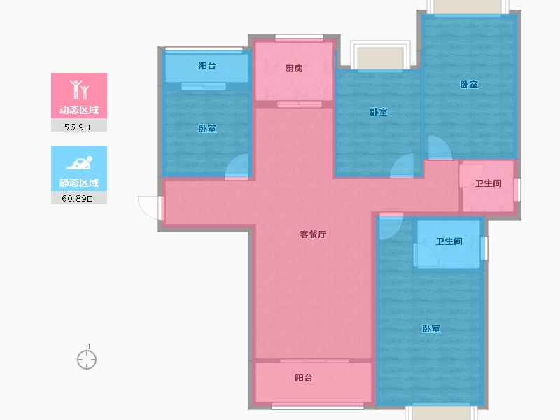 江西省-上饶市-翼天学府-105.51-户型库-动静分区