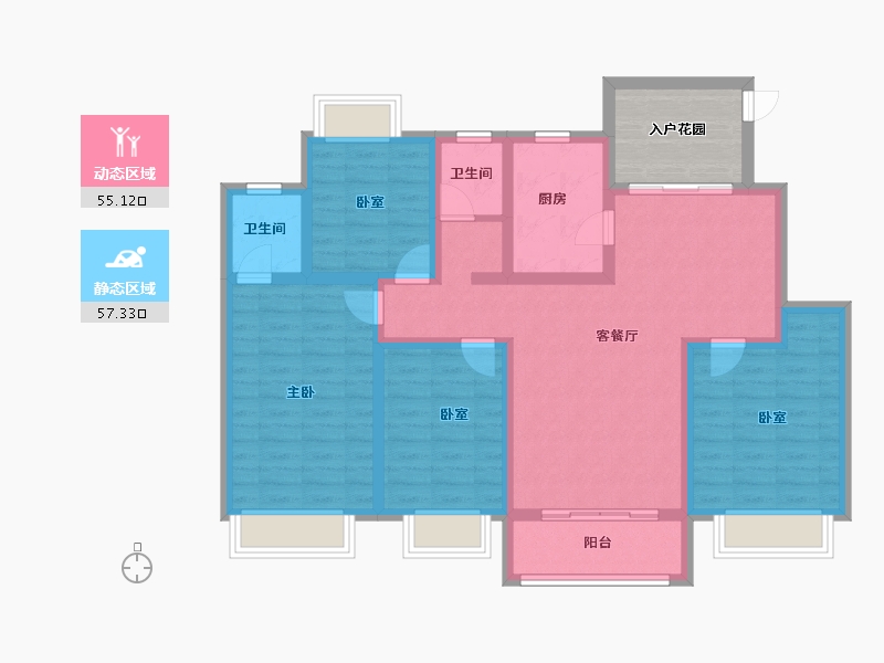 江西省-上饶市-博园湾-106.01-户型库-动静分区