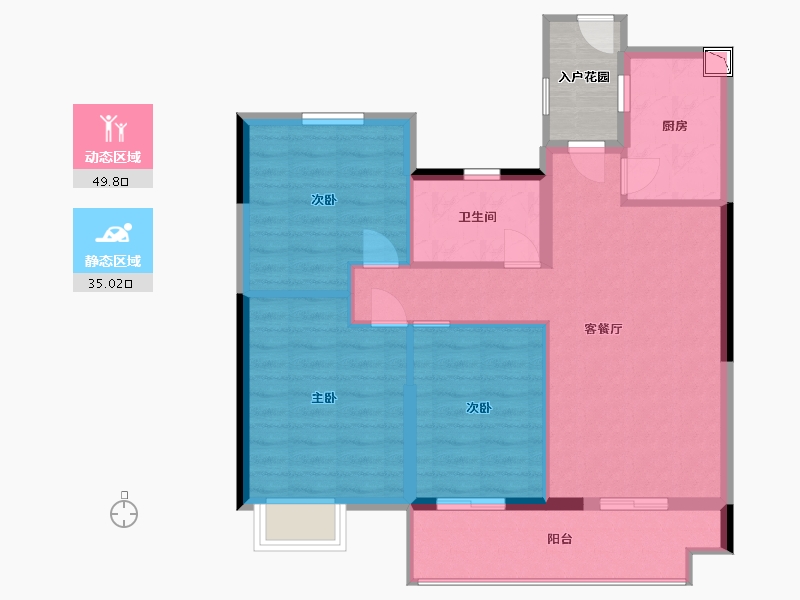 江西省-南昌市-富力银禧悦城-80.00-户型库-动静分区