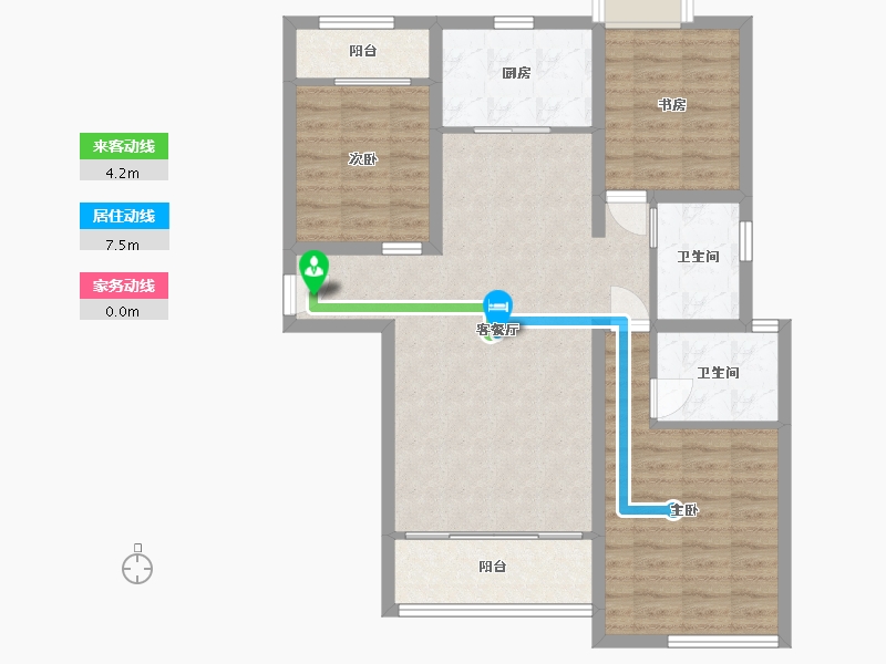 江西省-九江市-鼎盛凤凰城-90.30-户型库-动静线