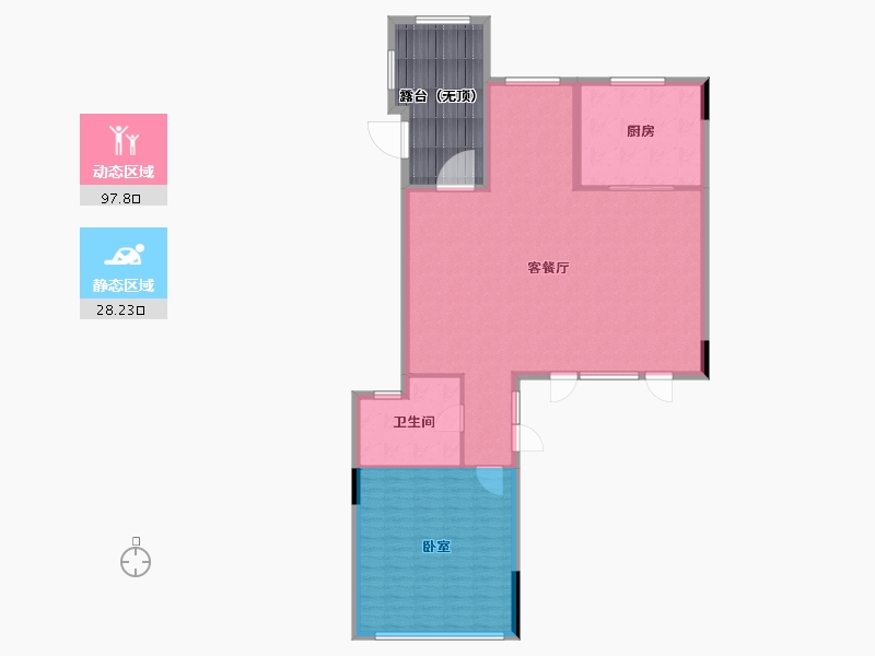 浙江省-杭州市-绿城晓荷江南-132.00-户型库-动静分区