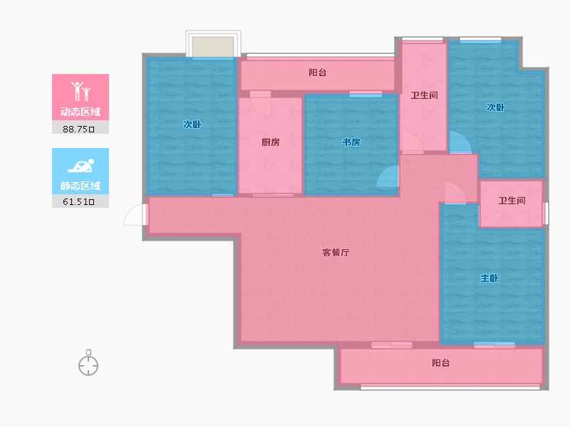 江西省-九江市-新城国际-137.26-户型库-动静分区