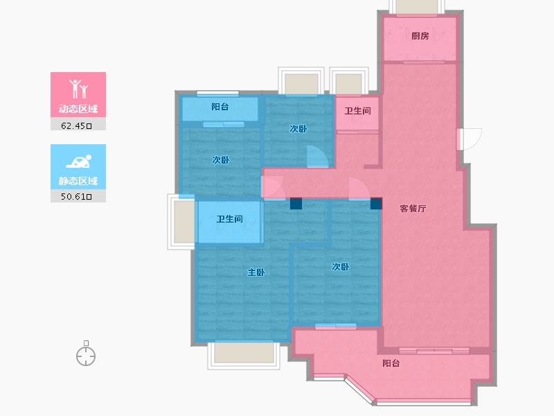 福建省-福州市-东城壹品-102.24-户型库-动静分区