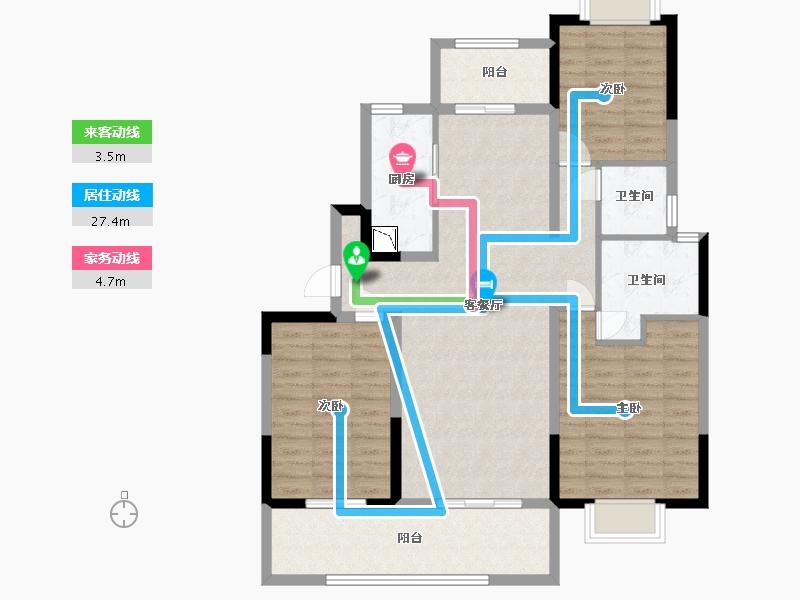 江苏省-南通市-南通国城璟府-103.01-户型库-动静线