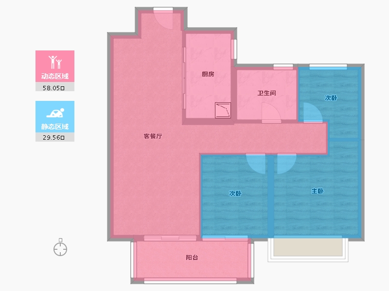 江苏省-徐州市-银城·致享城-78.76-户型库-动静分区