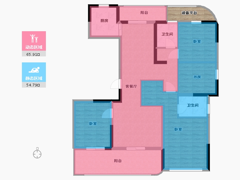 浙江省-嘉兴市-金昌香湖印-111.39-户型库-动静分区