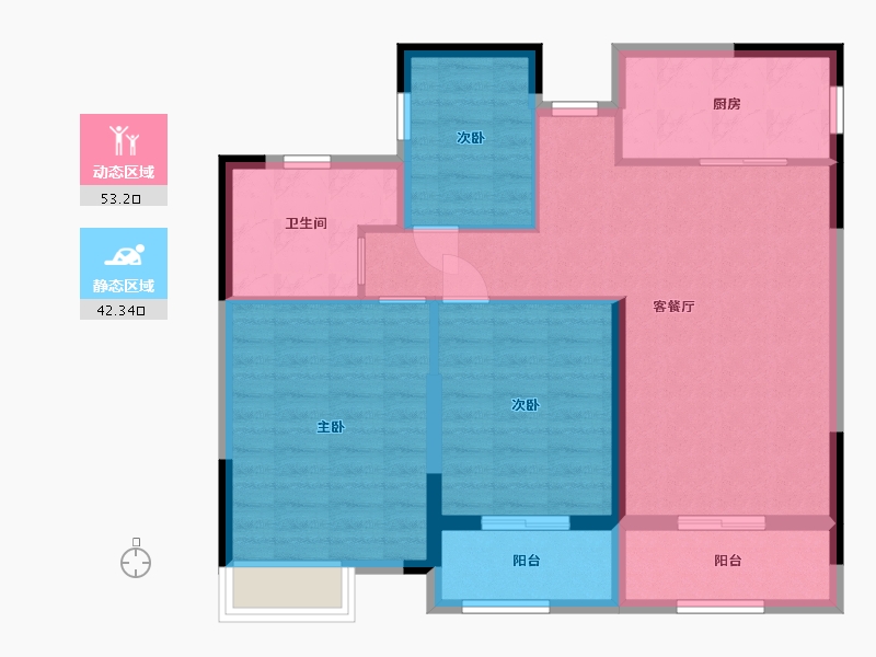 江西省-九江市-悦江府-85.80-户型库-动静分区