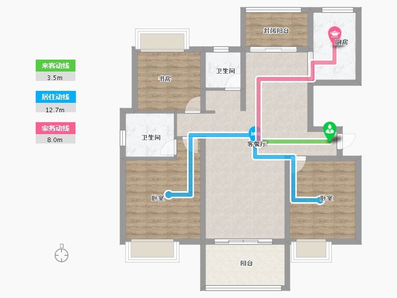 江西省-上饶市-博园湾-96.00-户型库-动静线