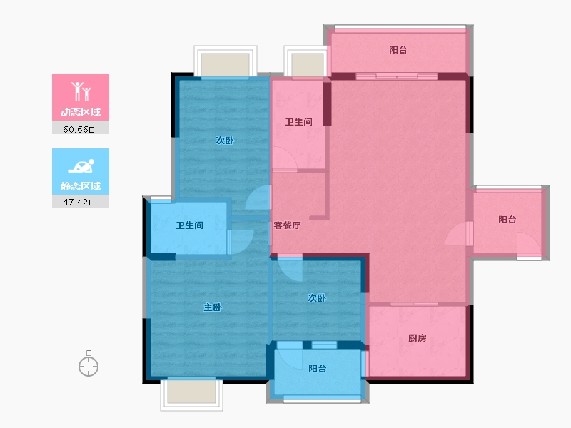 江西省-九江市-新城国际-97.00-户型库-动静分区