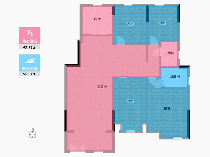 江西省-南昌市-力高澜湖御景-110.00-户型库-动静分区