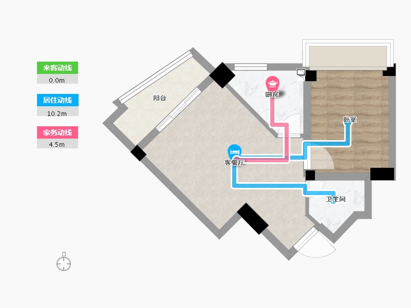 福建省-泉州市-湖光山舍-41.36-户型库-动静线