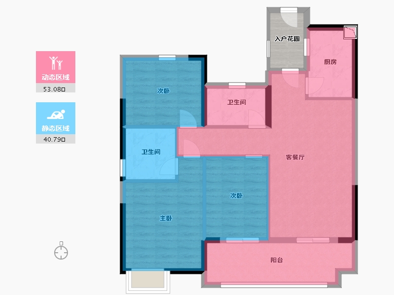 江西省-南昌市-富力银禧悦城-88.00-户型库-动静分区