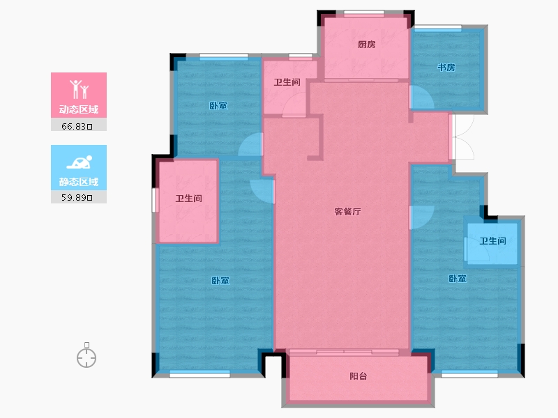 浙江省-湖州市-安吉新城凤凰里-116.10-户型库-动静分区