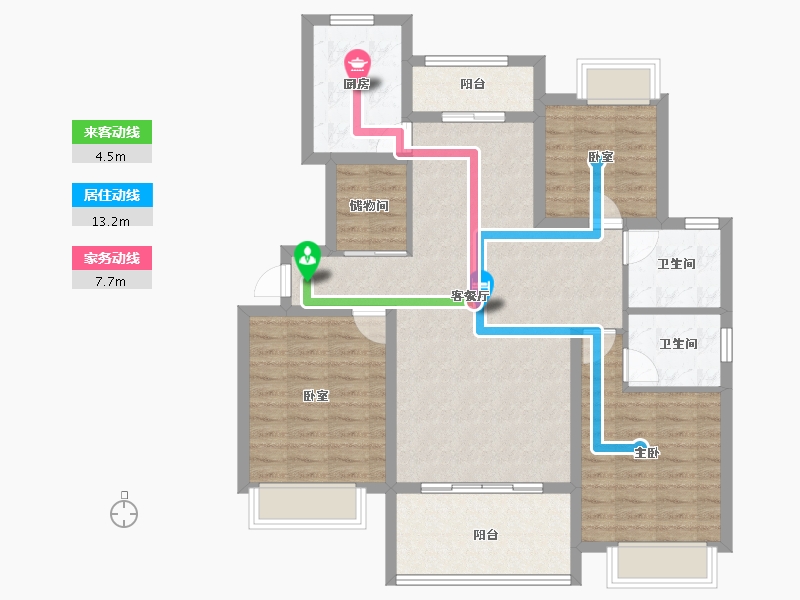 江西省-上饶市-博园湾-101.00-户型库-动静线