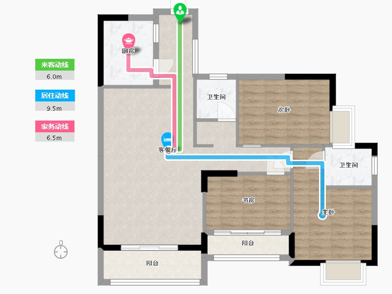 江西省-九江市-新城国际-94.48-户型库-动静线