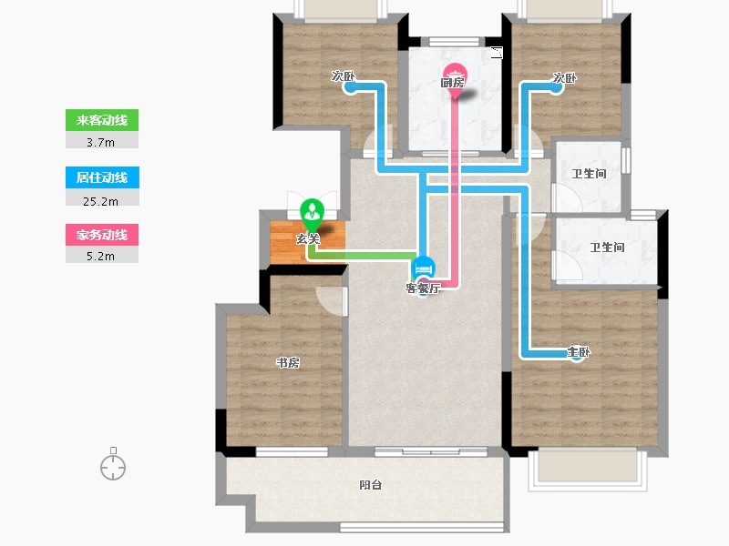 安徽省-阜阳市-祥源生态城-96.00-户型库-动静线