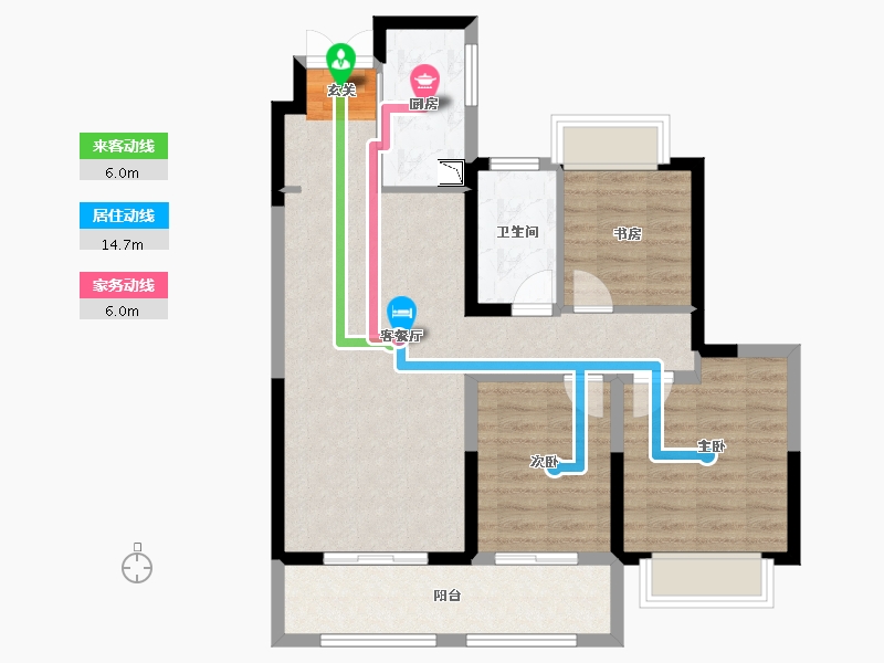 江苏省-常州市-弘阳天下锦-80.72-户型库-动静线