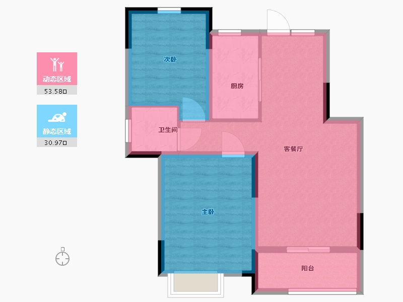 江西省-南昌市-中煤凯旋湾-76.00-户型库-动静分区