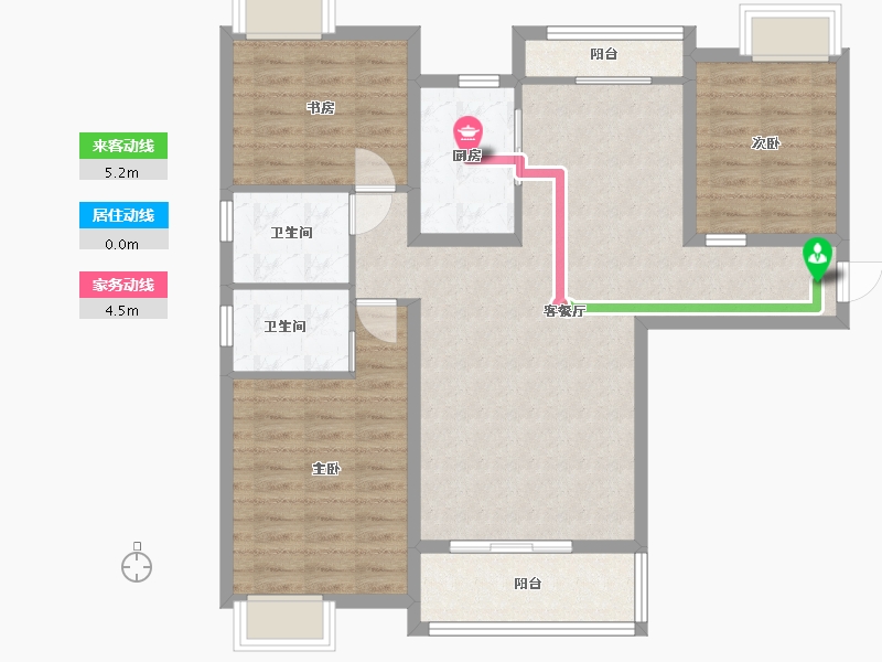 江西省-九江市-鼎盛凤凰城-94.60-户型库-动静线