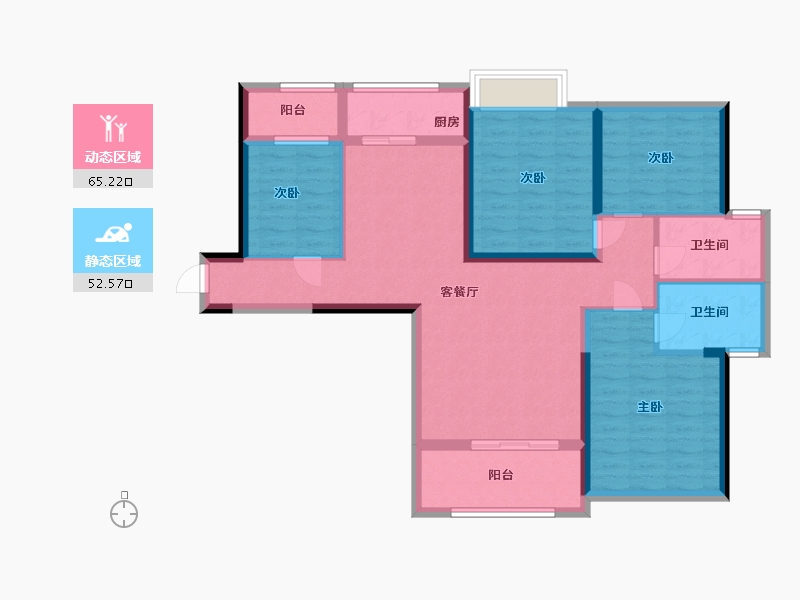 江西省-九江市-江州华府-105.00-户型库-动静分区