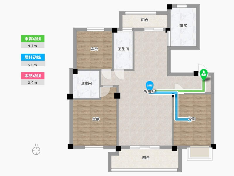 江西省-九江市-阳光锦绣学府-91.00-户型库-动静线