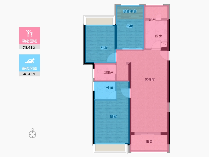 浙江省-湖州市-中建投悦湖名城-93.58-户型库-动静分区