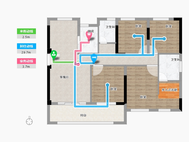 福建省-泉州市-力高水投君誉中央-98.82-户型库-动静线