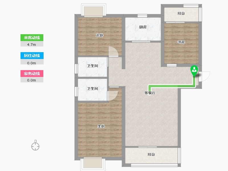 江西省-九江市-鼎盛凤凰城-94.81-户型库-动静线