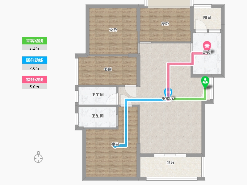 江西省-九江市-江州华府-103.20-户型库-动静线