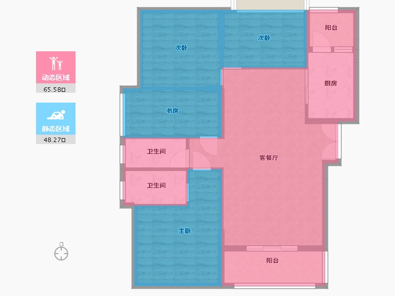 江西省-九江市-江州华府-103.20-户型库-动静分区