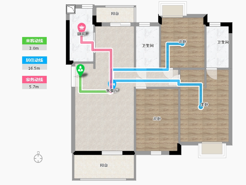 江西省-南昌市-富力银禧悦城-96.00-户型库-动静线