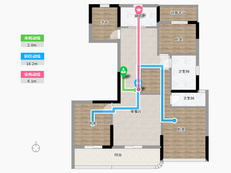 浙江省-嘉兴市-金昌香湖印-107.91-户型库-动静线