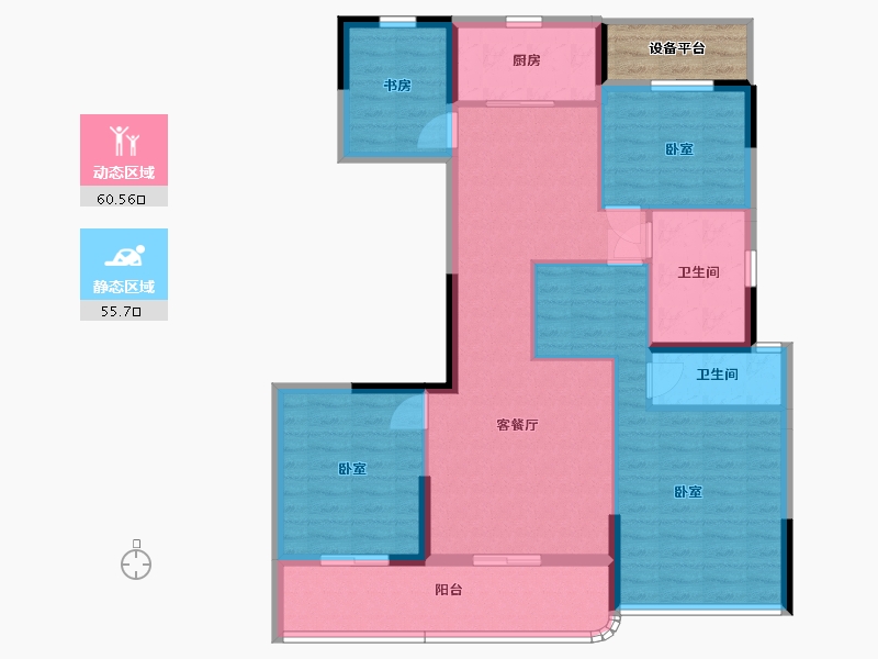 浙江省-嘉兴市-金昌香湖印-107.91-户型库-动静分区