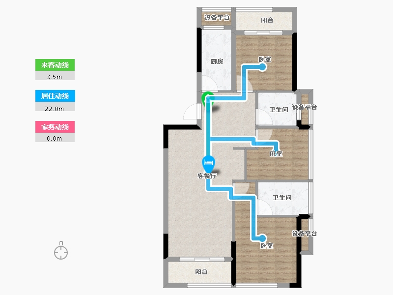 福建省-龙岩市-紫金山体育公园-94.00-户型库-动静线