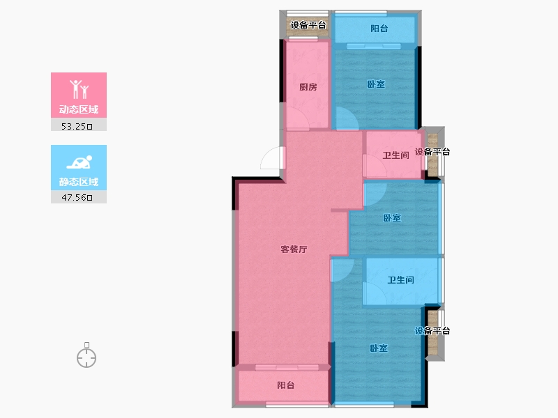 福建省-龙岩市-紫金山体育公园-94.00-户型库-动静分区