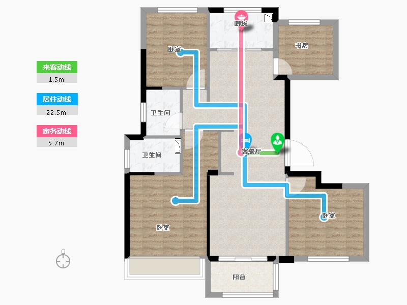 浙江省-丽水市-和泰碧桂园锦绣城-98.00-户型库-动静线