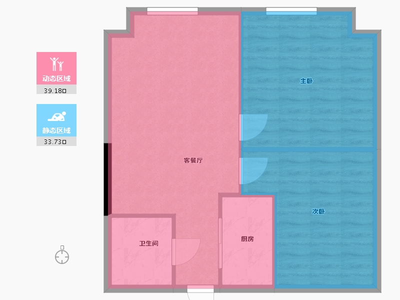 江苏省-南通市-好得家悦城-67.00-户型库-动静分区