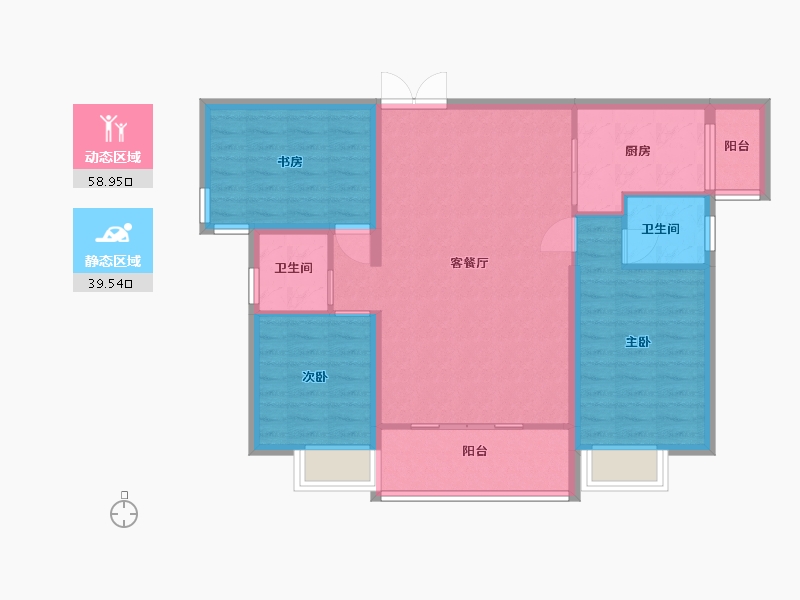 江西省-九江市-鼎盛凤凰城-89.00-户型库-动静分区