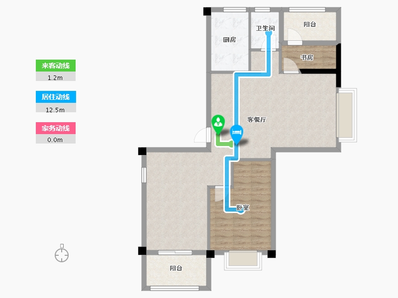 福建省-福州市-正荣悦澜山-88.00-户型库-动静线