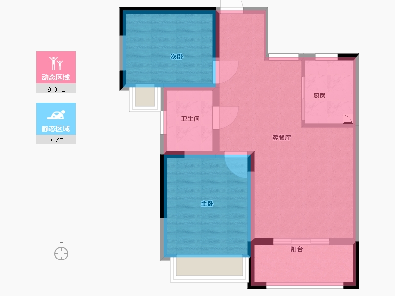 福建省-南平市-御景峰-64.60-户型库-动静分区