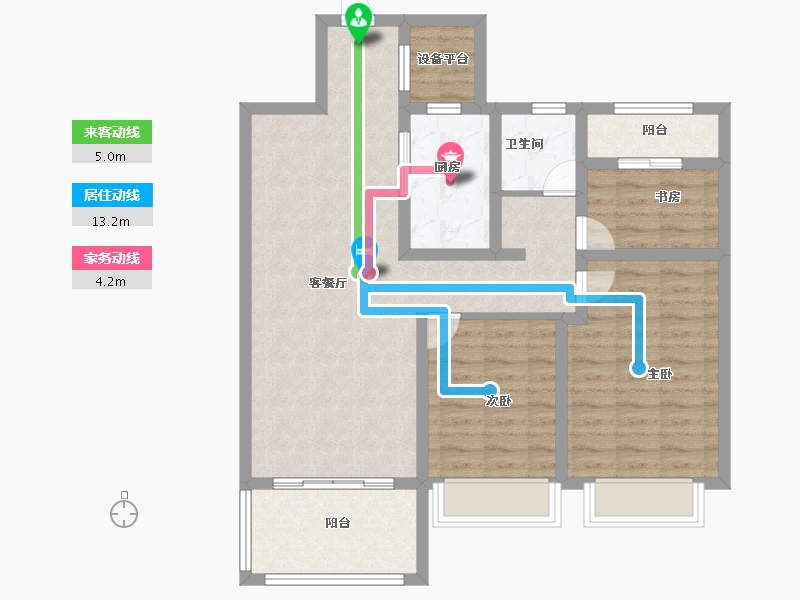 江西省-上饶市-上饶新城吾悦广场-88.00-户型库-动静线