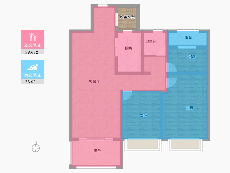 江西省-上饶市-上饶新城吾悦广场-88.00-户型库-动静分区