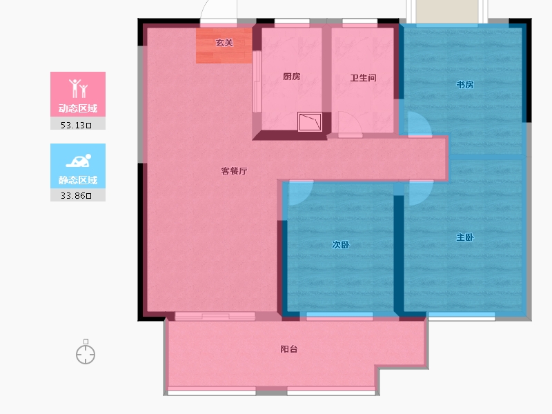 安徽省-阜阳市-祥源生态城-76.99-户型库-动静分区