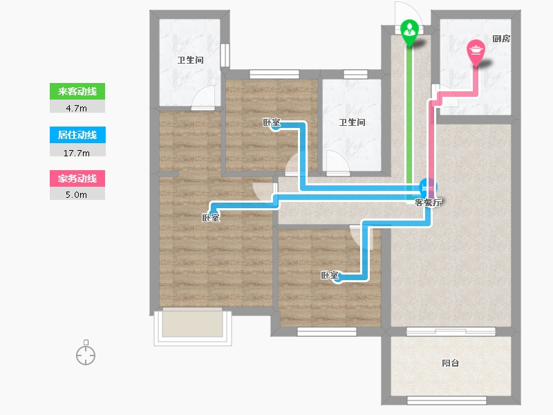 福建省-福州市-马尾正荣财富中心-77.19-户型库-动静线